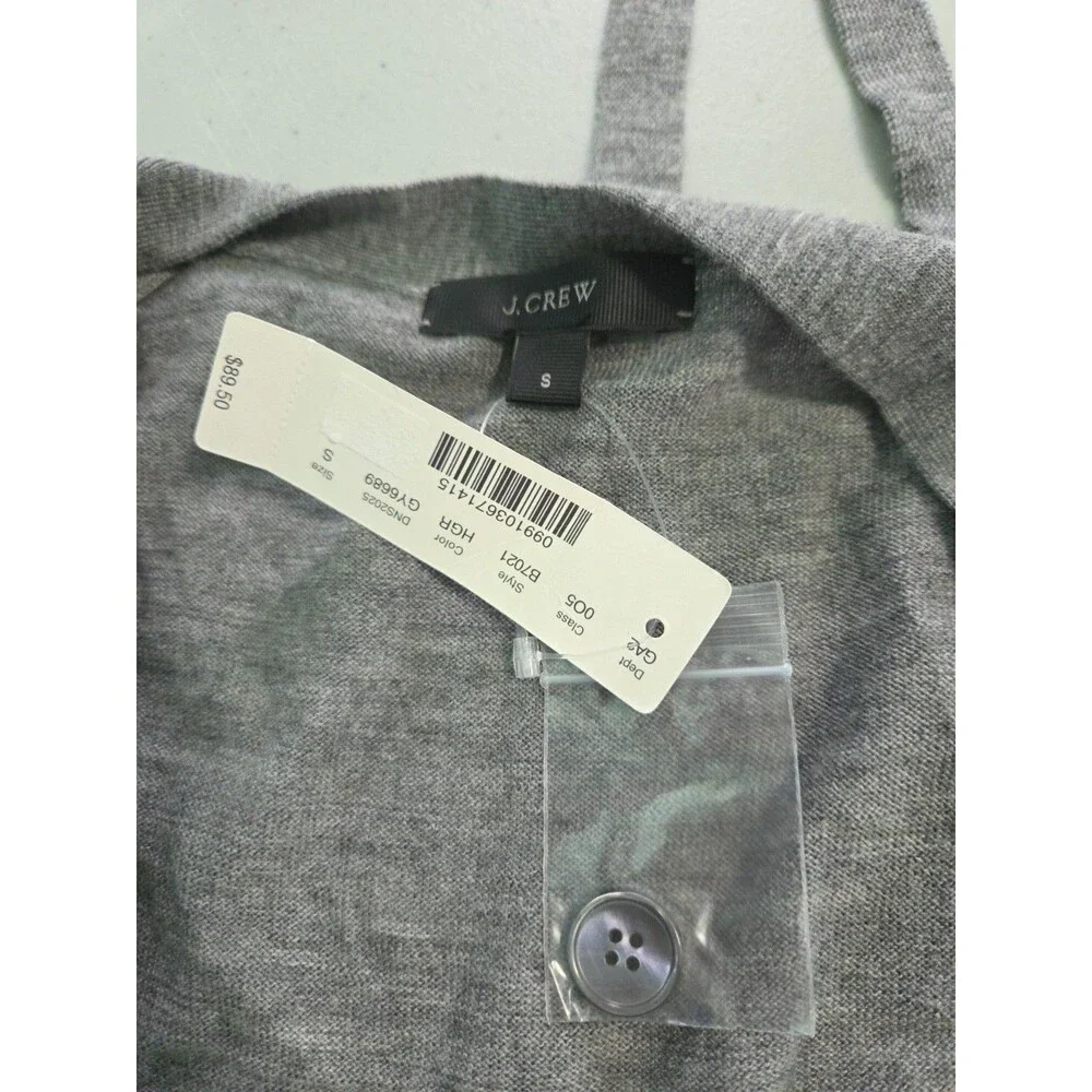 J crew merino wool sweater new with tags grey